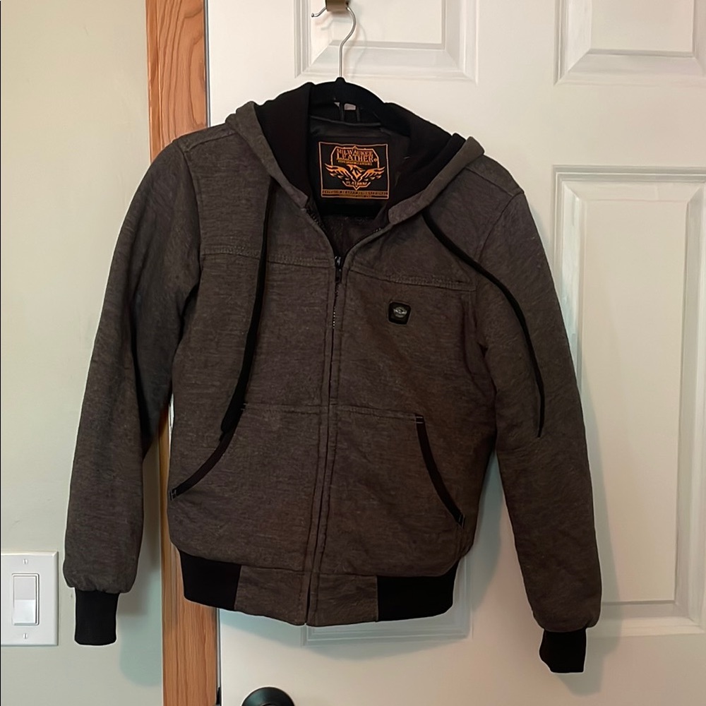 Milwaukee leather heated zip up sweater